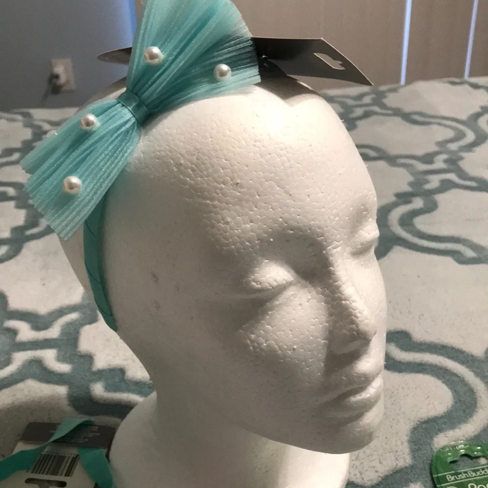 Kids Headband and Bath Gift Set - Pink & Aqua